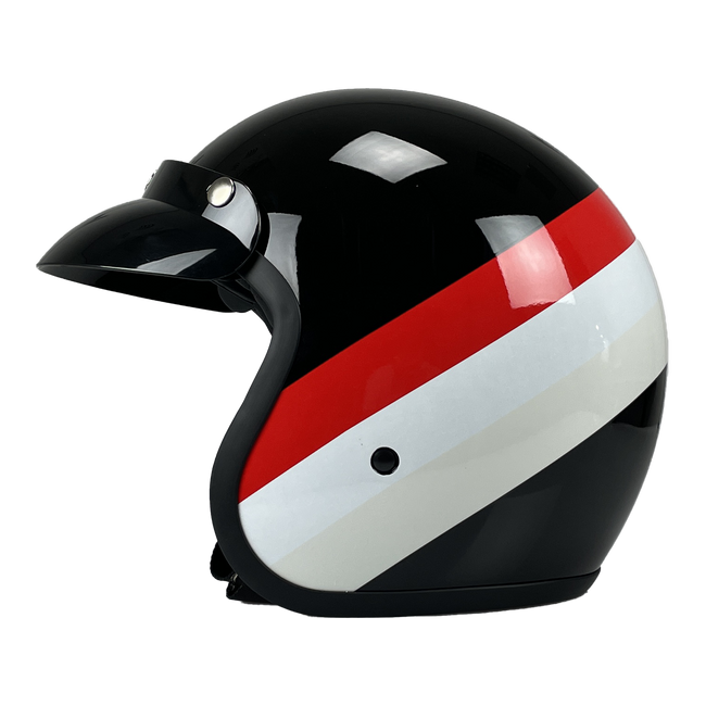 Niu Classic Helm Zwart zijkant